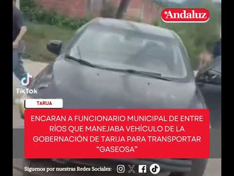 FUNCIONARIO DE LA ALCALDÍA MANEJANDO VEHÍCULO DE LA GOBERNACIÓN DE TARIJA PARA COMPRAR "GASEOSA"