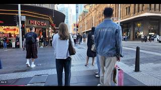 [4K] Evening walk from Martin Place to Central Station Sydney. 🇦🇺🚶