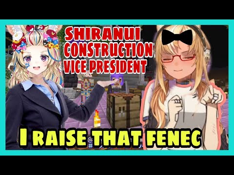 Shiranui Flare Finally Make Polka Shiranui Con. Vice President | Minecraft [Hololive/Eng Sub]