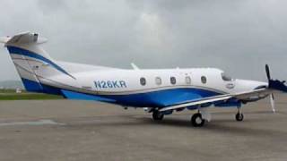 preview picture of video 'Pilatus PC-12/47 N26KR @ TaoYuan International Airport'