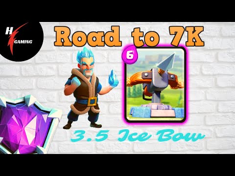 Ice Bow 3.5 Deck - Xbow Ice Wizard Clash Royale Top Ladder Gameplay