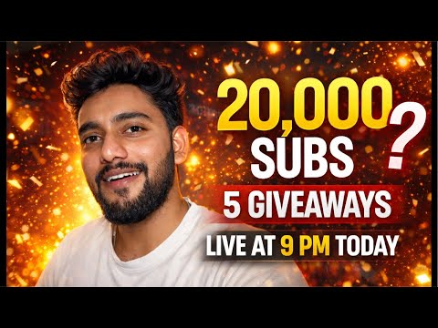 20,000 SUBSCRIBERS? 5 GIVEAWAYS 🔥