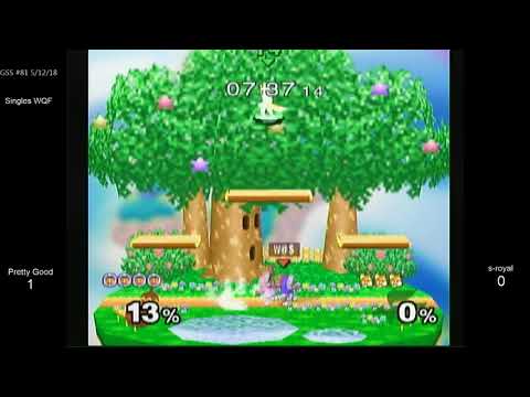 GSS 81 SSBM - Pretty Good (Ice Climbers) vs. s-royal (Fox) - Melee WQF