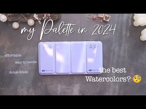 White Nights vatnslitir — heildar yfirlit og litadæmi (EN)