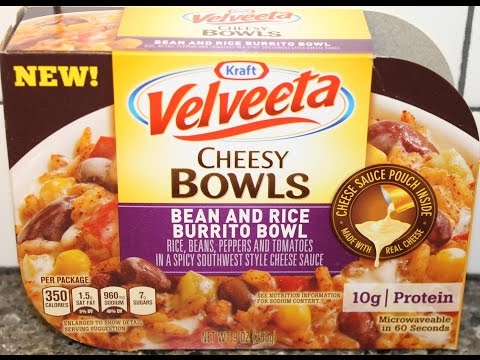 Velveeta Cheesy Bowls: Bean and Rice Burrito Bowl...
