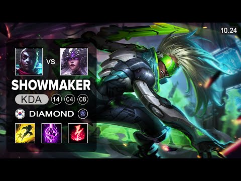 Showmaker Ekko Mid vs Syndra - KR Diamond Patch 10.24