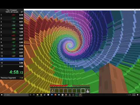 Minecraft - The Dropper Speedrun All Levels (100%) WR Attempt in 6:38:23 (UPDATE: CHECK DISCRIPTION)