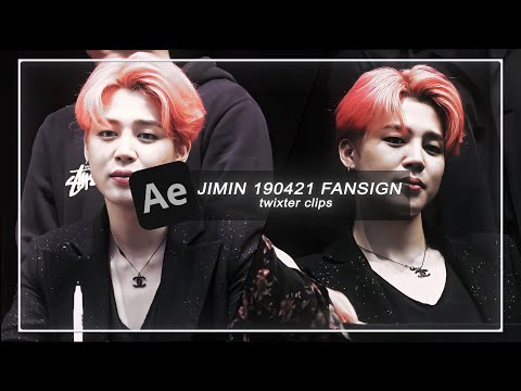 JIMIN -190421 fansign twixtor clips (4K)