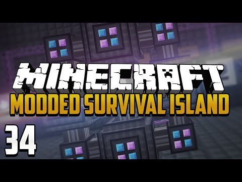 Minecraft: Modded Survival Island - Ep.34 - ME Quantum Field Ring!