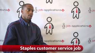 Staples Customer Service Job