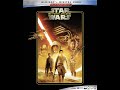 Opening To Star Wars Episode VII The Force Awakens 2019 Disney Blu Ray