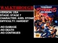 Streets Of Rage 2 USA Sega Genesis Stage 7 Munitions Plant Hardest Difficulty