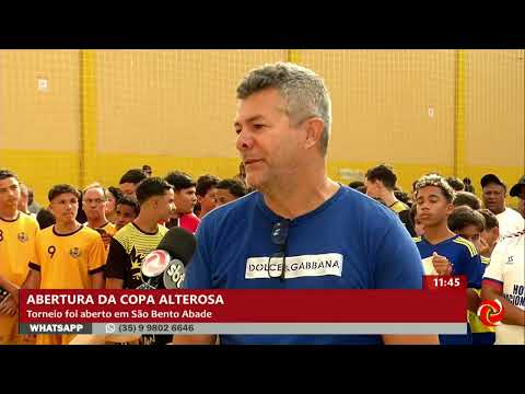 Abertura da Copa Alterosa de Futsal de base em São Bento Abade
