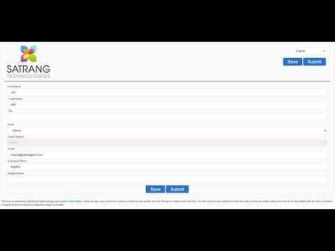 Update Client Details Full Demo