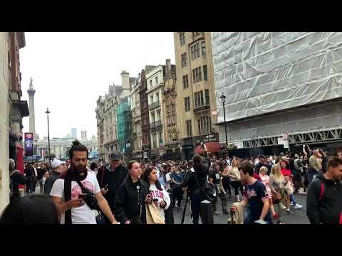Anti-lockdown protesters in London on 27/06/21
