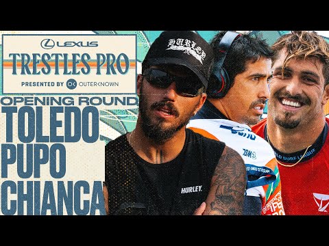 Filipe Toledo, Joao Chianca, Miguel Pupo | Lexus Trestles Pro pres by Outerknown - Opening Round