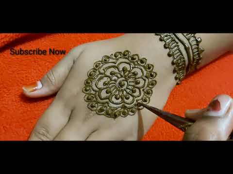 Easy & simple back side 2k19 mandala mehandi design by aruna ## 9