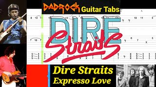 Expresso Love - Dire Straits - Lead Guitar TABS Lesson