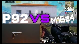 M16A4 vs P92  Attacker gaming #pubgmobile #battlegroundsmobileindia #gaming #mobilegaming #conqueror