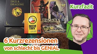 6 Brettspiel-Kurzrezensionen - von schlecht bis GENIAL | staygeeky