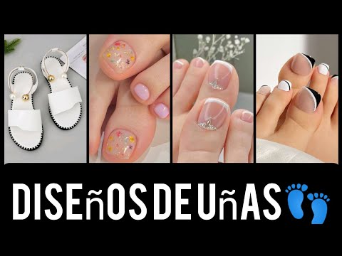 DISEÑOS DE UÑAS PARA LOS  PIES 👣 2023 #nails #artnails #desingnails