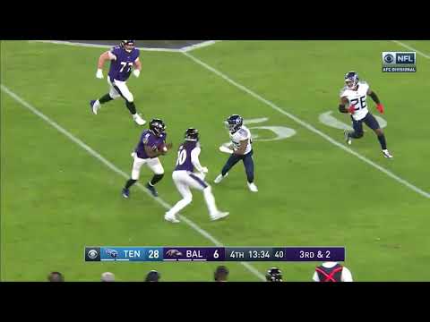 Lamar Jackson Jukes Four Titans Defenders | Titans vs Ravens