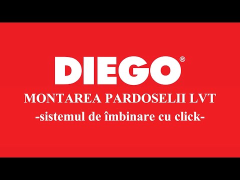 Montarea pardoselii LVT cu sistem de imbinare prin click
