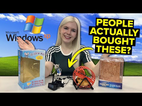 Are These The Weirdest PC Gadgets You Have Ever Seen? // Y2K USB Hamster Wheel & Exercising Mouse