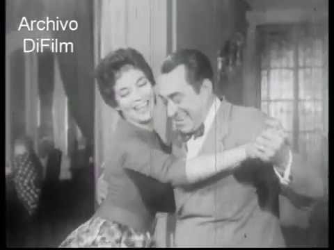 Tito Lusiardo baila tango con Virginia Luque 1959