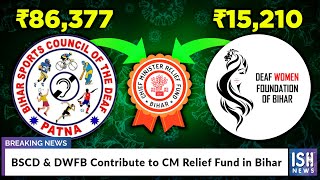 BSCD & DWFB Contribute to CM Relief Fund in Bihar