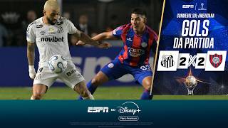 JOIA DA BASE E GABIGOL MARCAM EM EMPATE DO SANTOS COM O SAN LORENZO NA VILA | GOLS DA PARTIDA