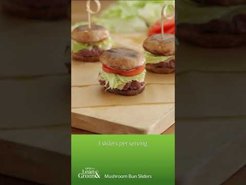Lean & Green Mushroom Bun Sliders