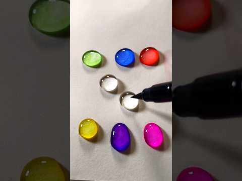 Alphabet Z Water Colour Drop🥰 #shorts