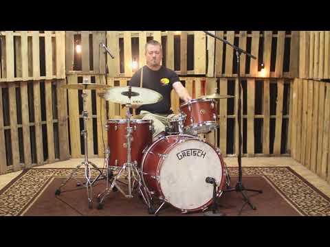 Gretsch Broadkaster Satin Copper Mist Drum Set - 22, 12, 16