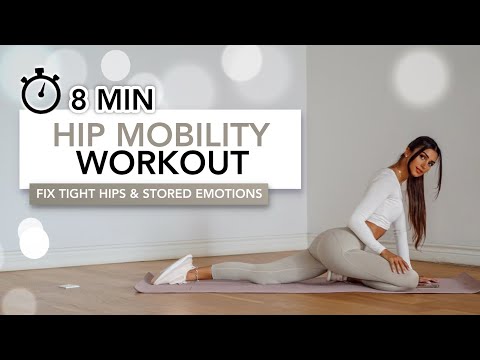 8 MIN HIP MOBILITY WORKOUT | Hüfte Mobilisieren & Emotionalen Stress Lösen | Eylem Abaci