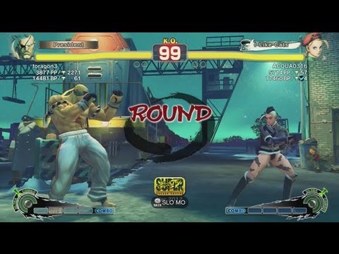 Toragon (Sagat) vs. Acqua (Cammy) - SSFIV AE 2012 Match