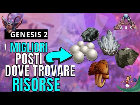 Ark Genesis 2 | All resource-rare mooshroom-obsidian-pearls-metal-fungal wood-element