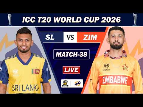 LIVE : SRI LANKA VS ZIMBABWE MATCH 38 LIVE | SL VS ZIM ICC T20 WORLD CUP MATCH COMMENTARY | SL BAT