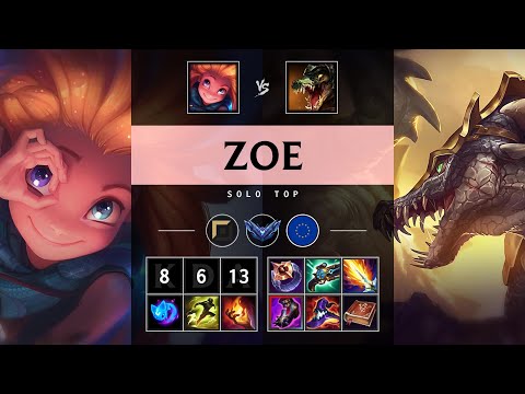 Zoe Top vs Renekton - EUW Diamond Patch 25.14