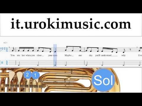 Corso di Tuba Passenger - Let Her Go Tablature Tab Parte#2 um-i276