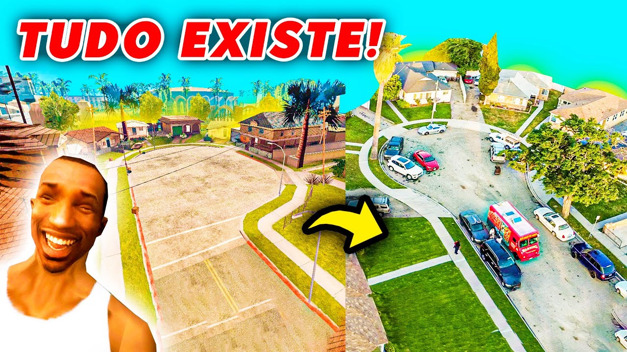 FUI NA GROVE STREET na VIDA REAL 😲 - LUGARES do GTA na VIDA REAL pt.4 - Theo Amaral - Theo Amaral