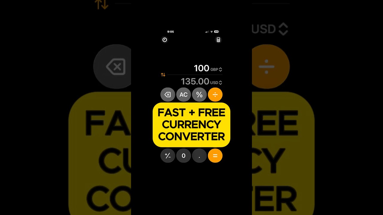 iPhone FAST + FREE Currency Converter (EASY!) ✈️  | Senior Tech Tutor Tip #121