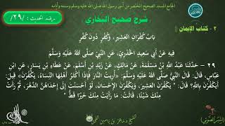 29 - شرح صحيح البخاري كتاب الإيمان | باب كفران العشير وكفر دون كفر - الحديث29 || د.ماهر الفحل image