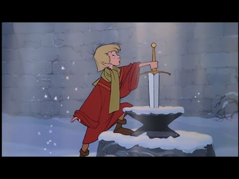 Disney's "The sword in the stone" (1963) - Arthur pulls out Excalibur HD