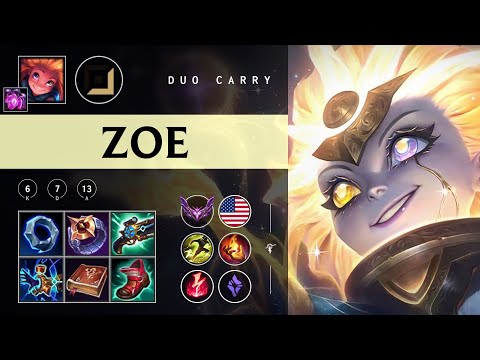 Zoe Carry vs Miss Fortune - NA Master Patch 25.24