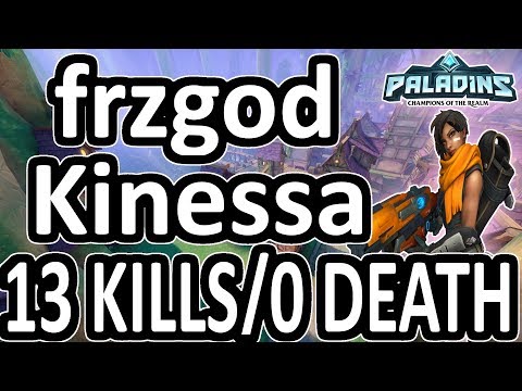 frzgod Kinessa 13 KILLS 0 DEATH!! Paladins Pro (SSG) Ranked Game Play 1440p High Quality Video