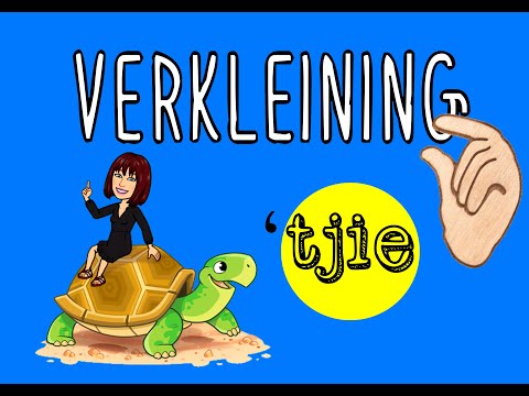Verkleining | - 'tjie | Explained in English | Afrikaans FAL