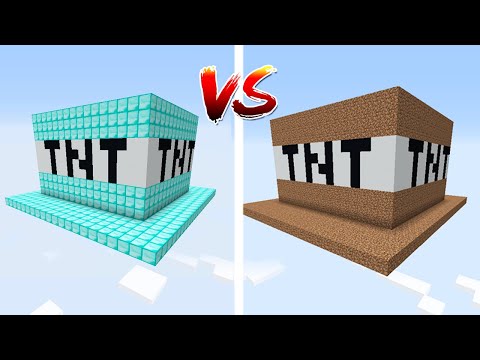 1$ UZAY TNT vs 1000$ UZAY TNT - Minecraft