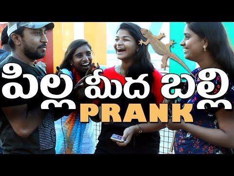 LIZARD Prank on Cute Girls | Lizard Prank in Hyderabad | Lizard Prank in India | FunPataka Video