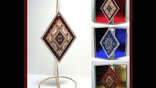 3D Kaleidoscope Diamond Ornament